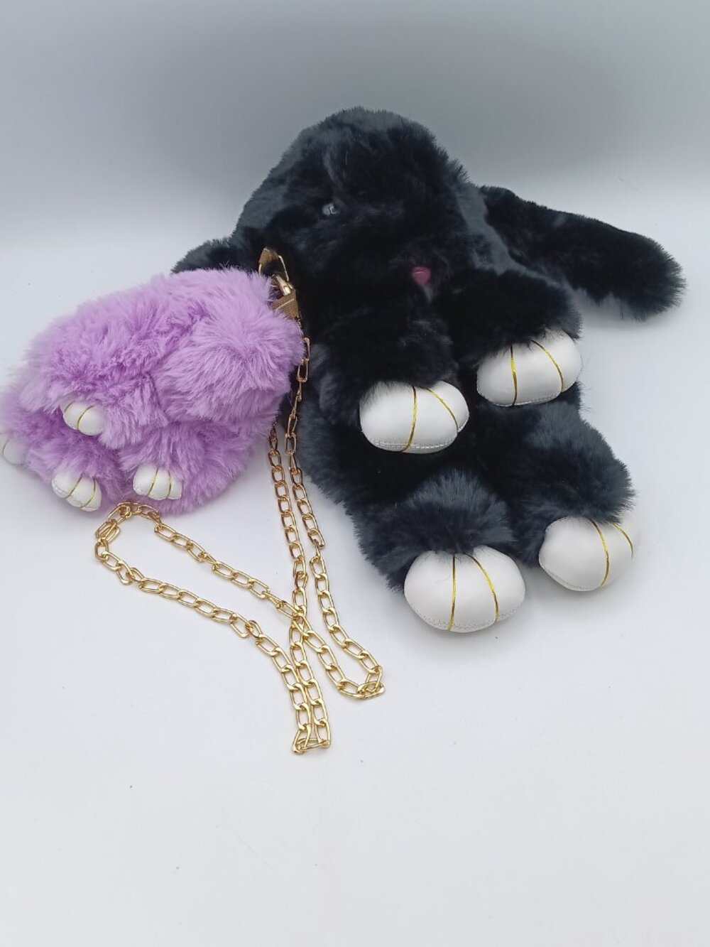Buddle Rabbit Soft Sling Bag With Chain and Soft Keychain - Picture 4 of 5
